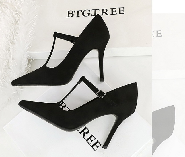 Nightclub high-heeled shoes T-shirt for women