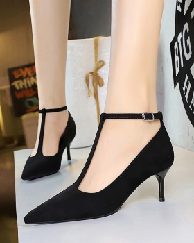 Low shoes cingulate high-heeled shoes for women