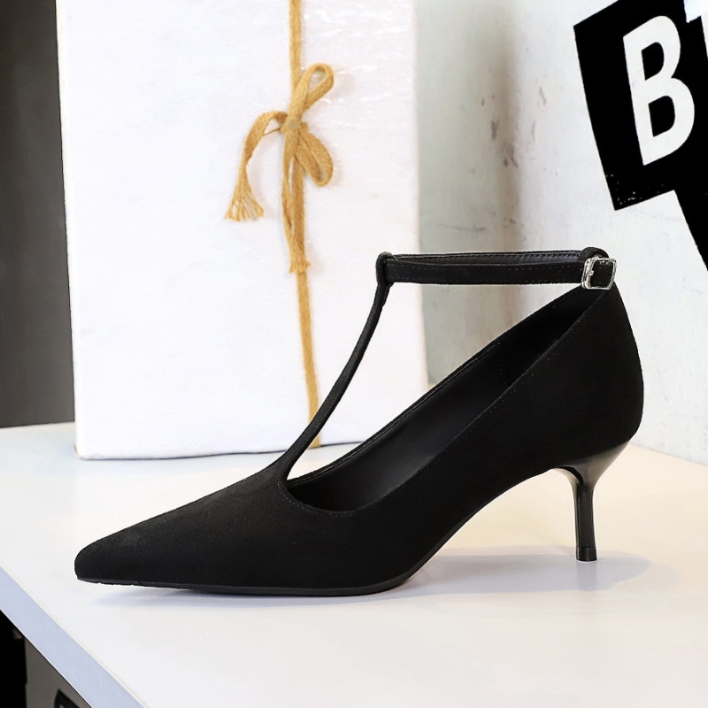 Low shoes cingulate high-heeled shoes for women