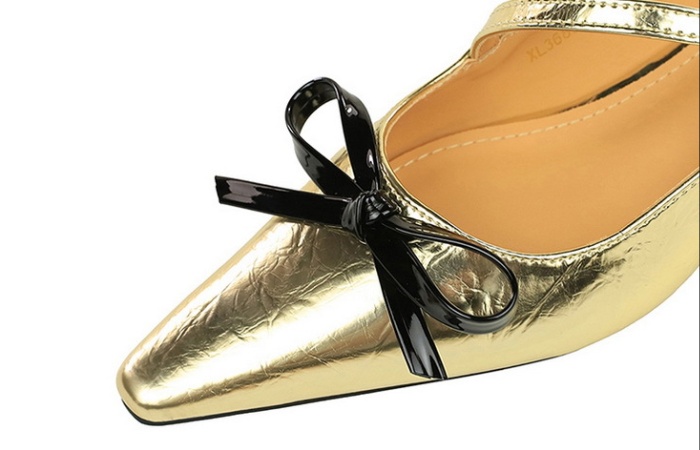 Cozy slipsole European style bow fashion low shoes for women
