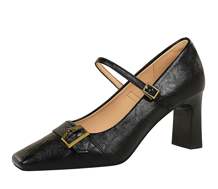 European style high-heeled shoes low shoes for women