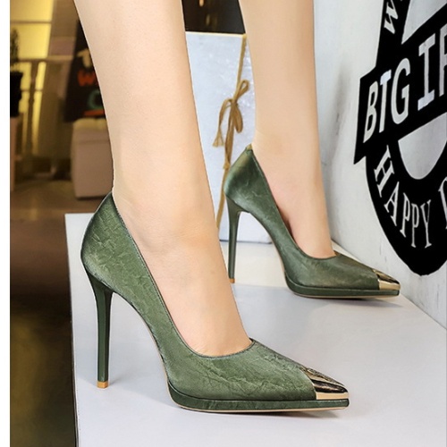 Fashion sexy high-heeled shoes metal lazy shoes for women