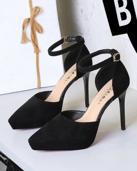 Sexy temperament high-heeled shoes pointed shoes