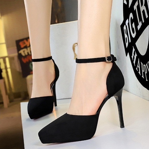 Sexy temperament high-heeled shoes pointed shoes