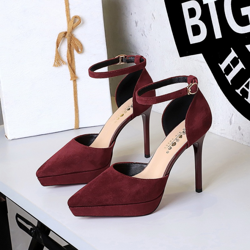Sexy temperament high-heeled shoes pointed shoes