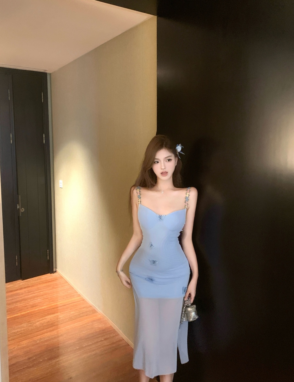 Sexy spicegirl long dress seaside dress for women