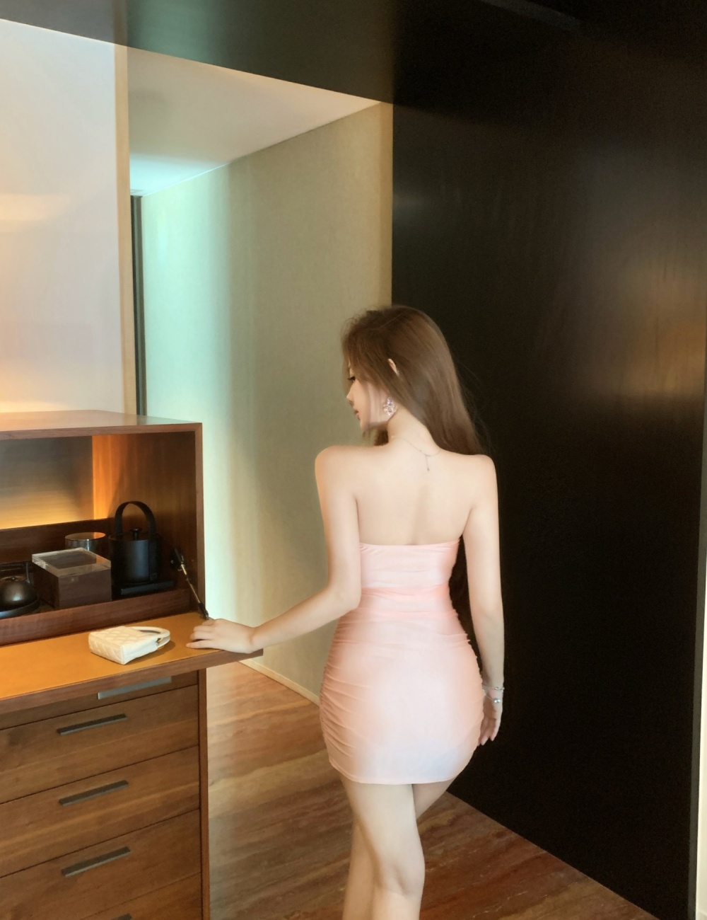 Stereoscopic butterfly dress tight sexy formal dress