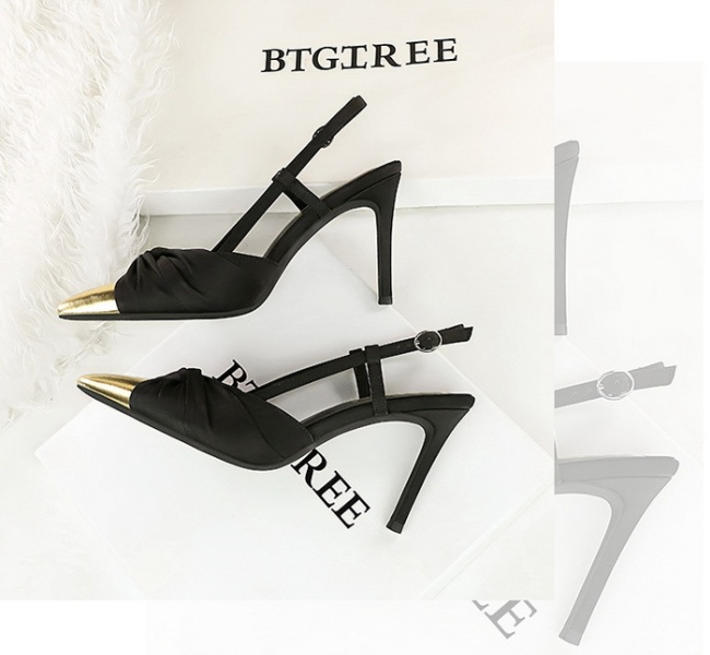 Mixed colors high-heeled shoes shoes for women