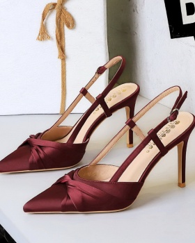 Banquet low shoes hollow fine-root high-heeled shoes
