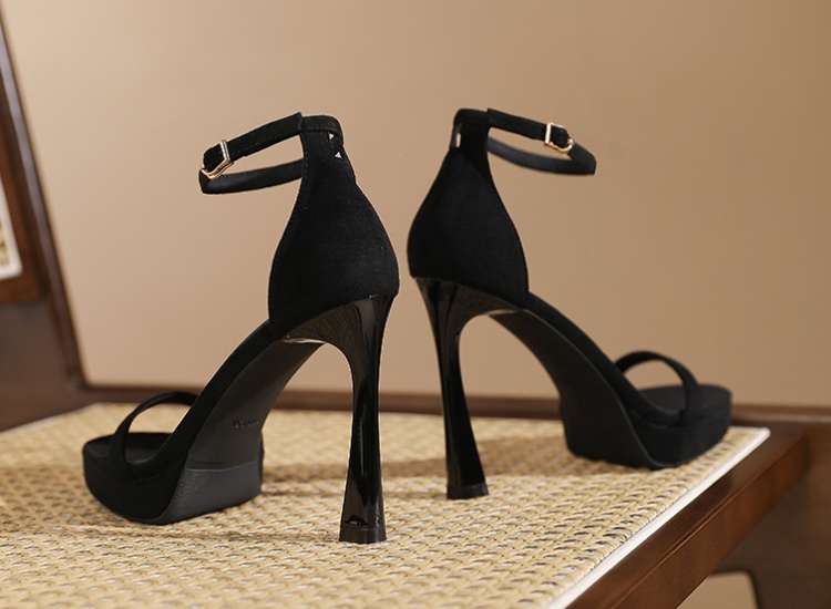 Fine-root sexy high-heeled shoes summer platform