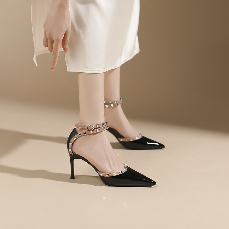 Summer sexy high-heeled shoes pointed sandals for women