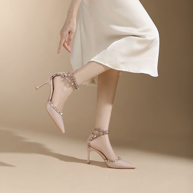 Summer sexy high-heeled shoes pointed sandals for women
