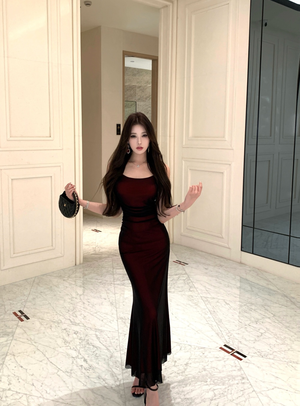 Sling slim spicegirl temperament dress