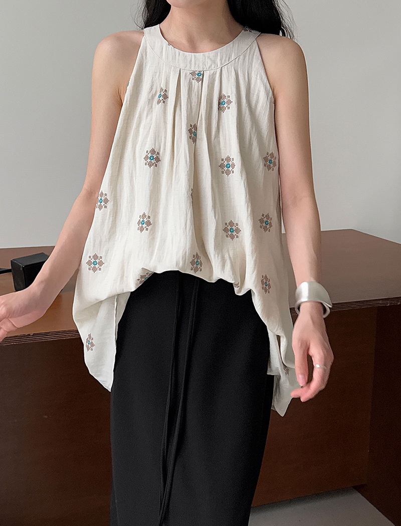Sleeveless sling vest summer lazy tops for women