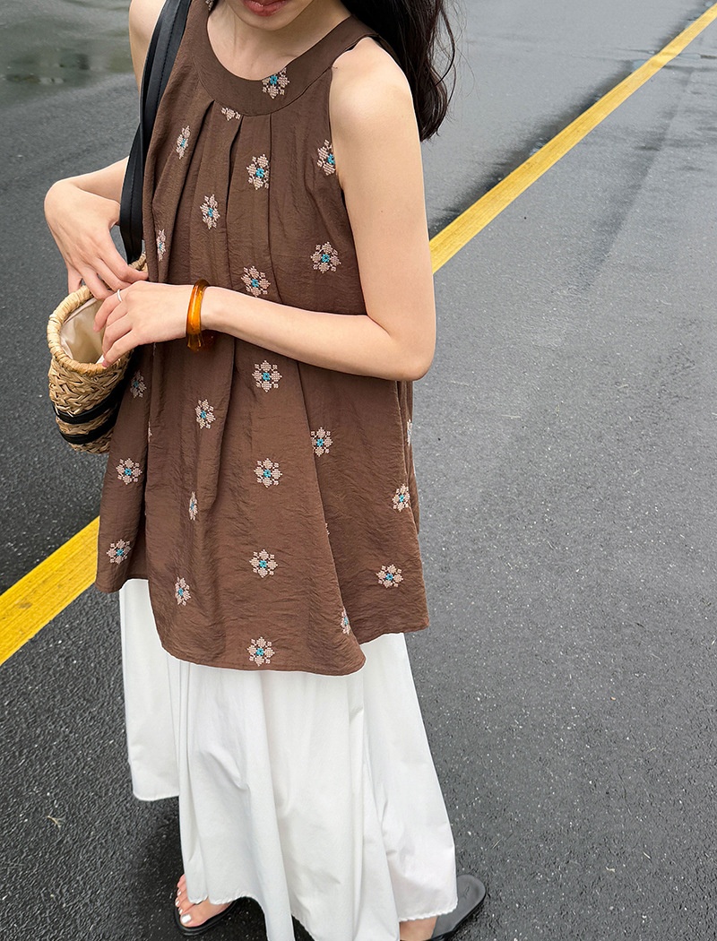 Sleeveless sling vest summer lazy tops for women