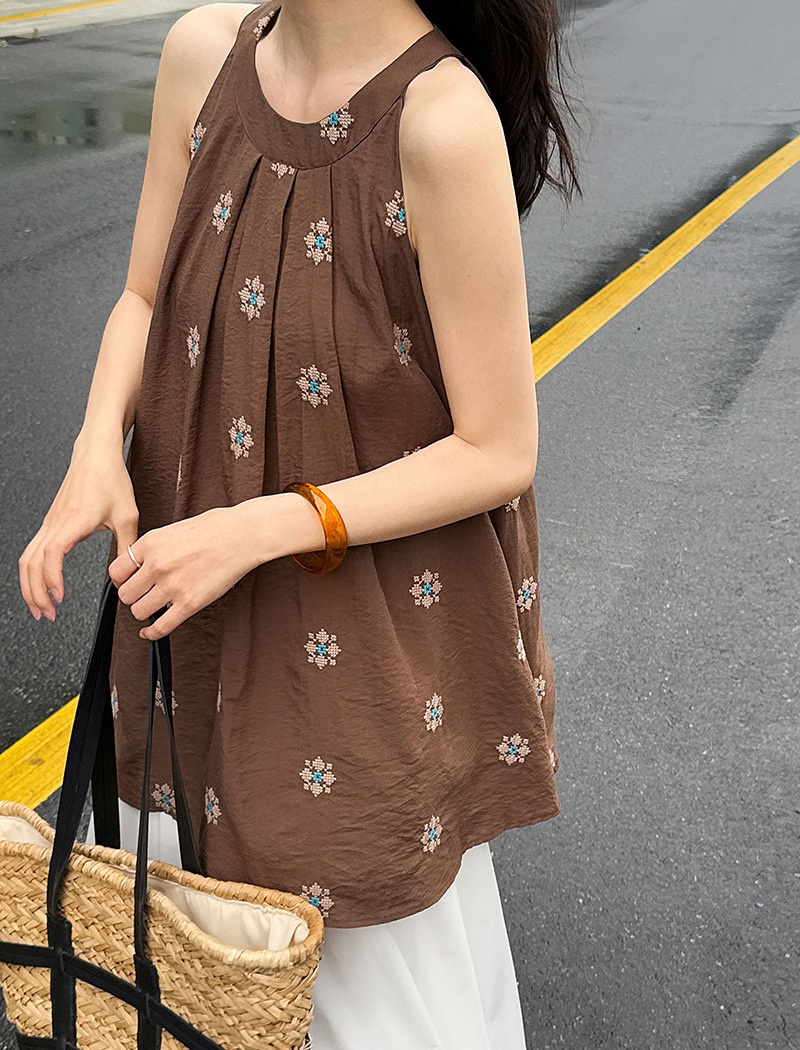 Sleeveless sling vest summer lazy tops for women