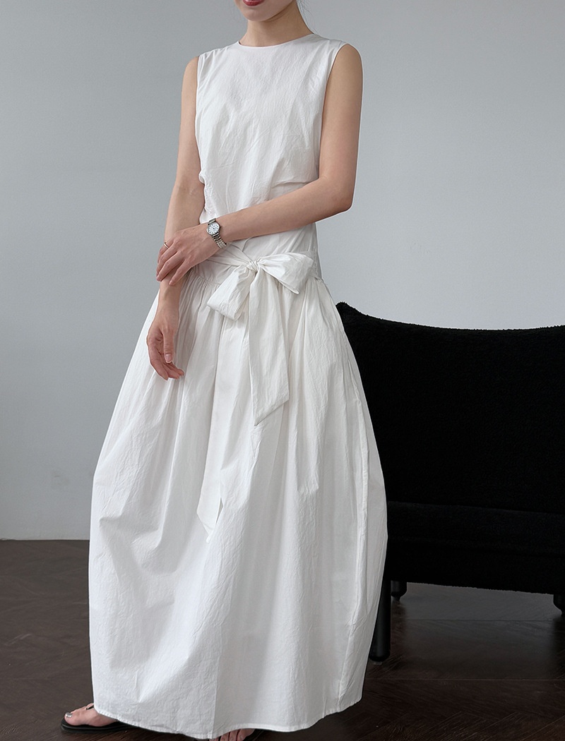 Summer Korean style sleeveless dress bandage slim dress