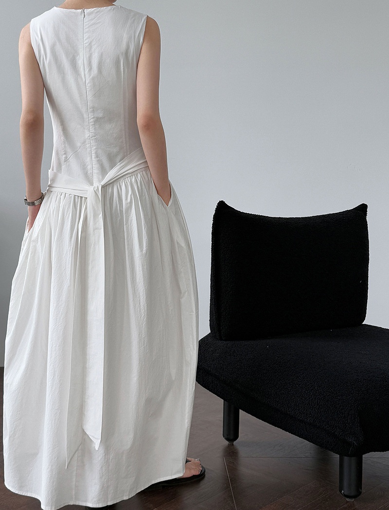 Summer Korean style sleeveless dress bandage slim dress