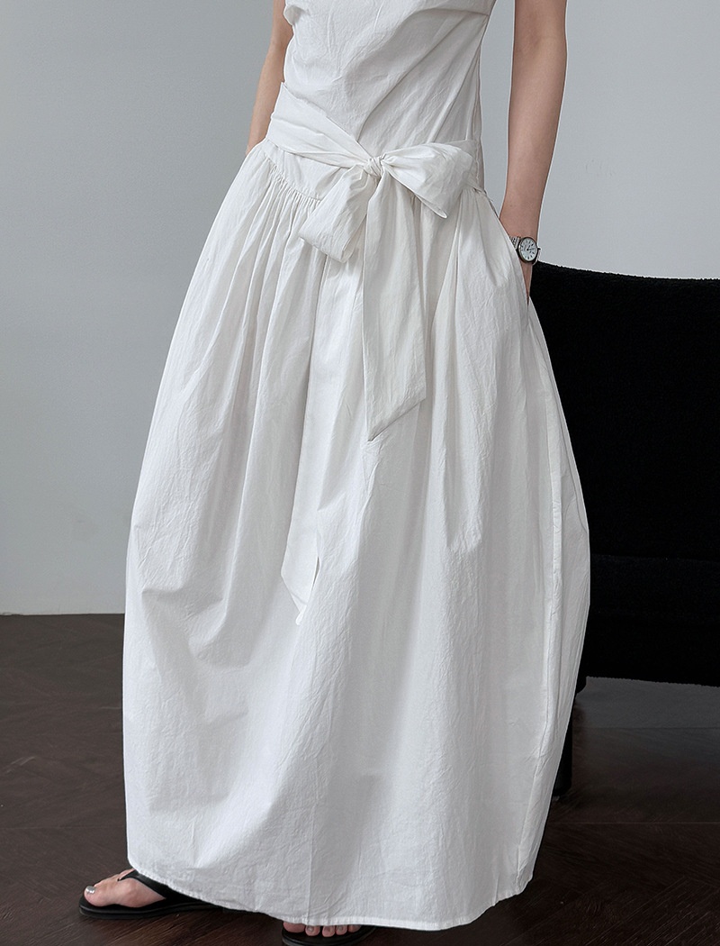Summer Korean style sleeveless dress bandage slim dress