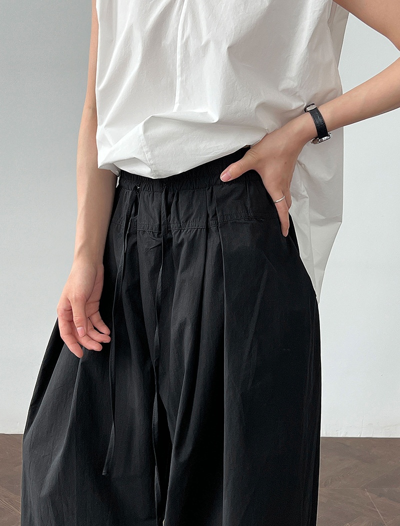 Thin all-match wide leg straight pants long pants for women