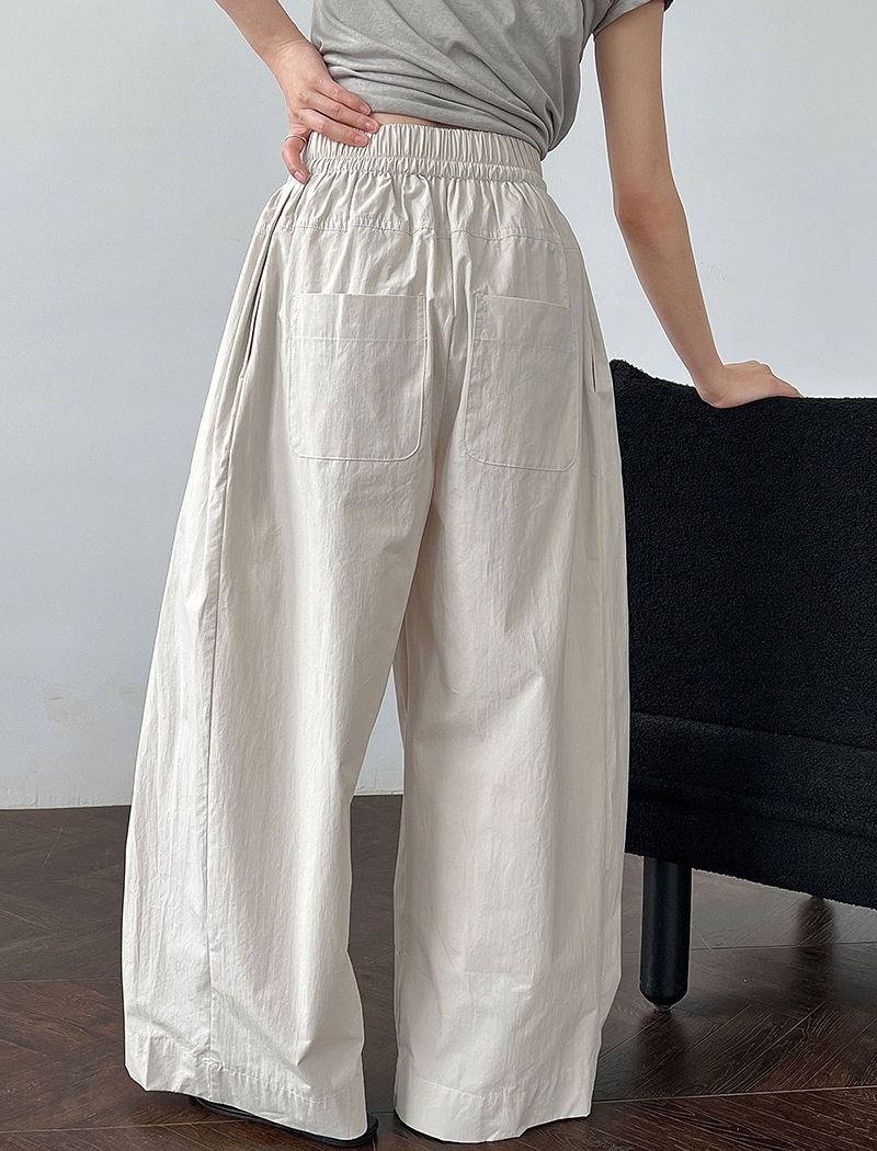 Thin all-match wide leg straight pants long pants for women