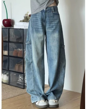 Slim work clothing Korean style wide leg pants for women