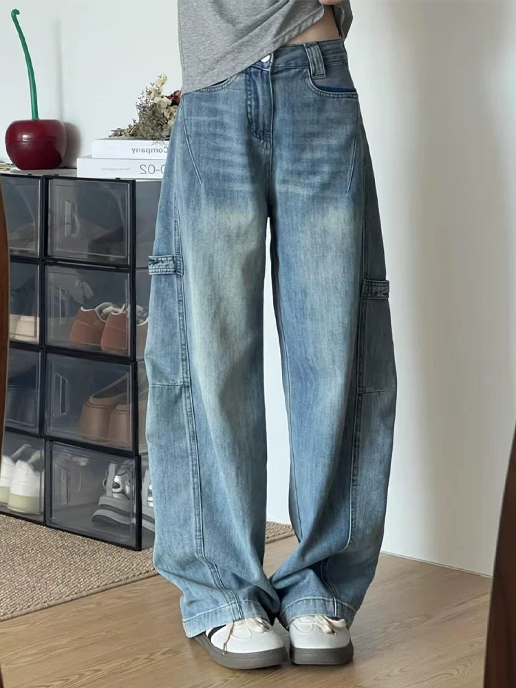 Slim work clothing Korean style wide leg pants for women