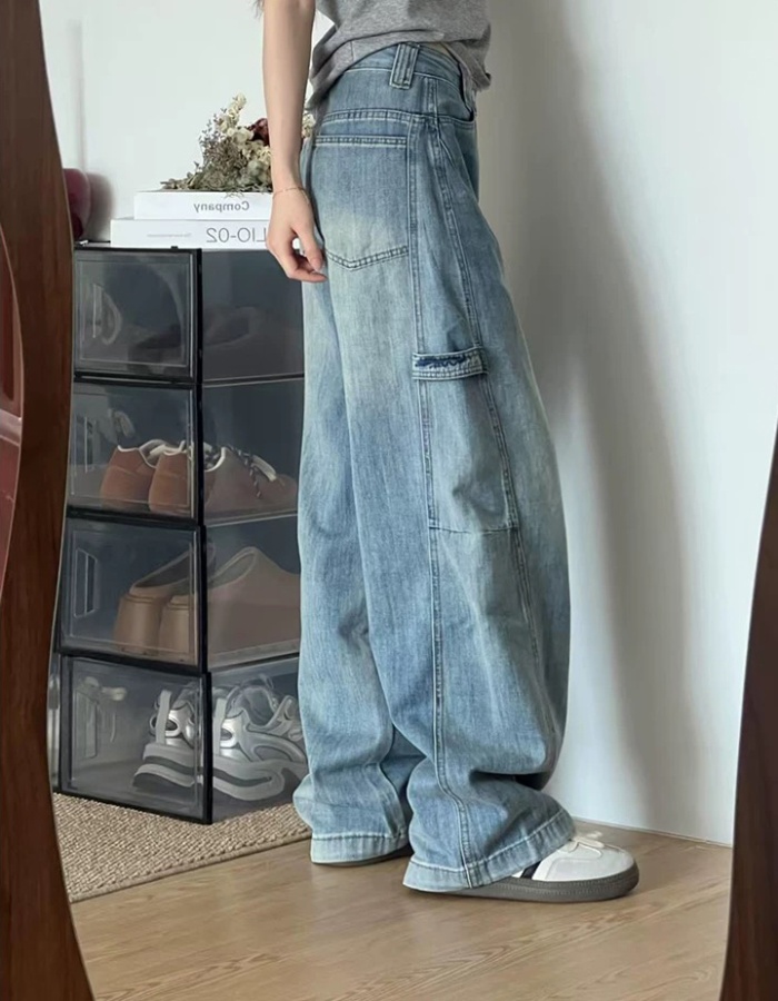 Slim work clothing Korean style wide leg pants for women