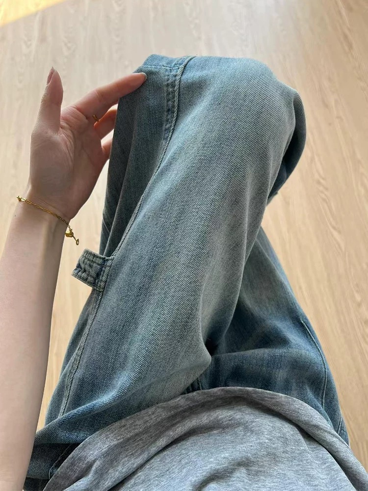 Slim work clothing Korean style wide leg pants for women