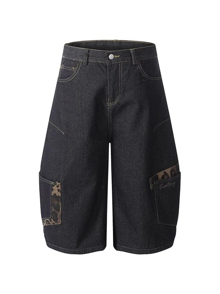 Large pockets work clothing short jeans for women