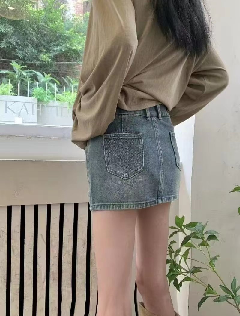 Summer slim culottes retro niche short skirt for women