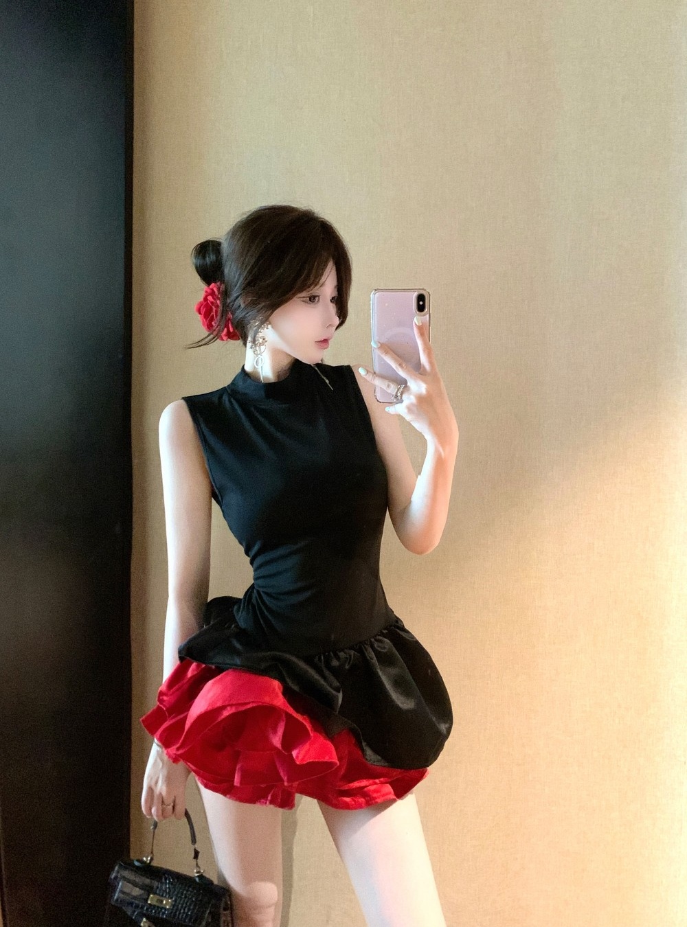 Mixed colors sleeveless niche slim Sexy underwear