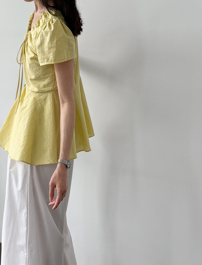 V-neck frenum tops summer shirt for women