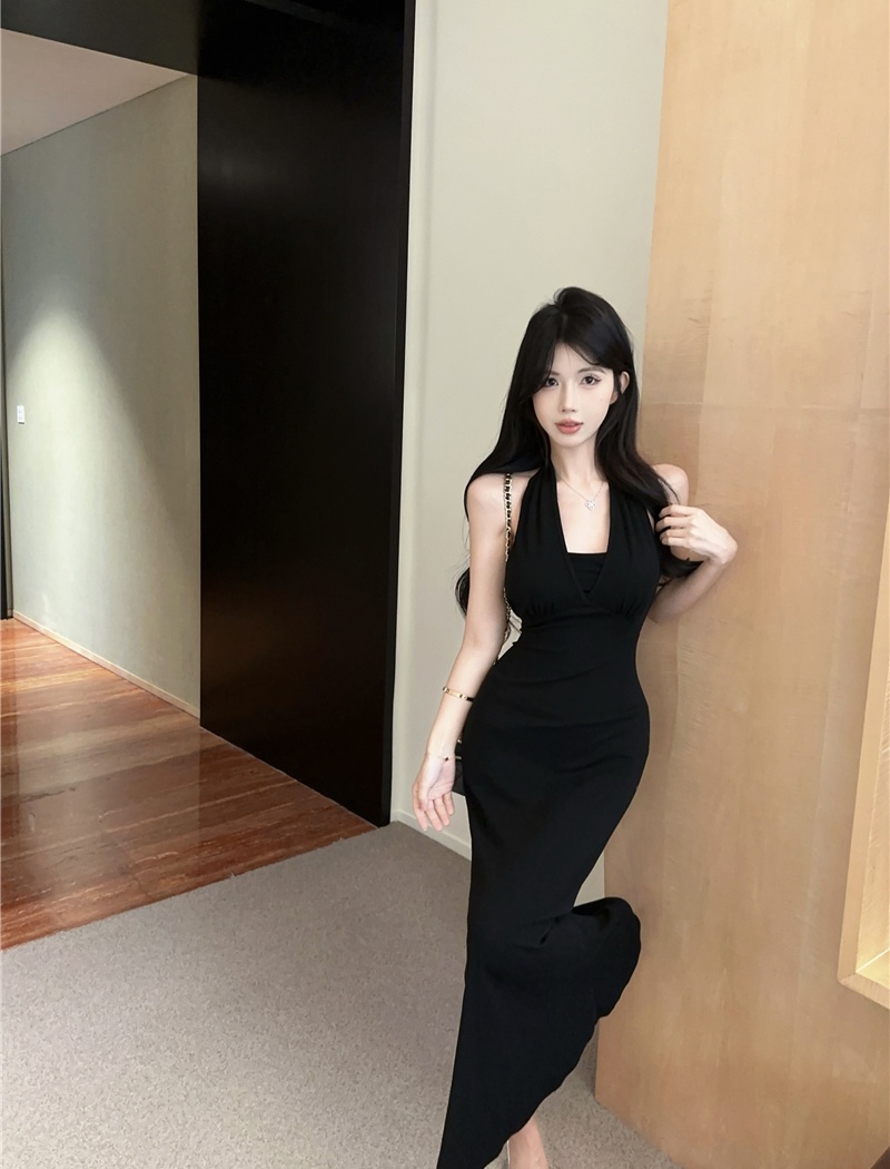 Bandage spicegirl long dress package hip sling dress