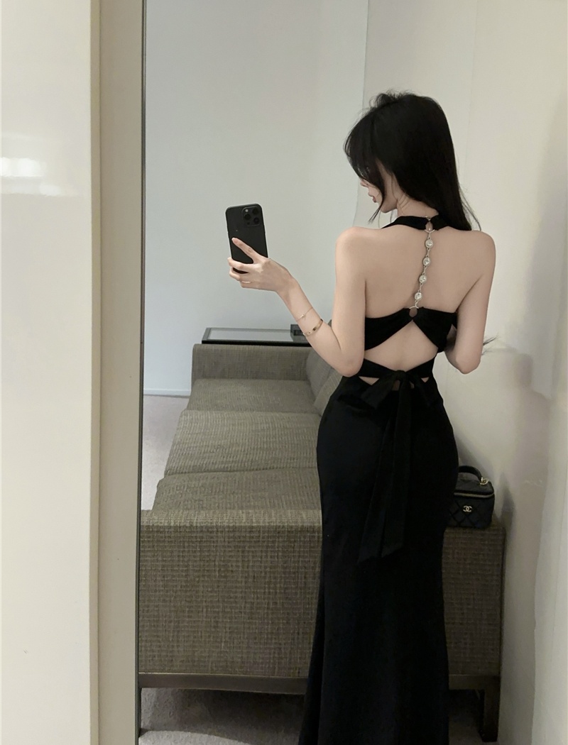 Bandage spicegirl long dress package hip sling dress