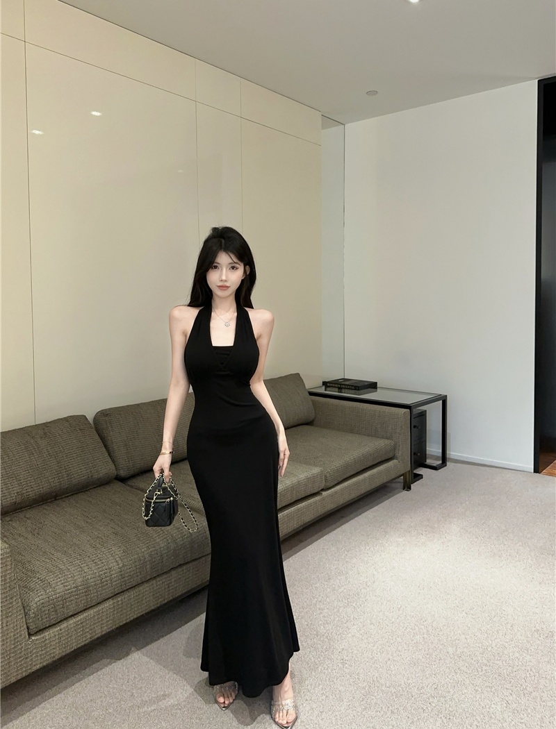 Bandage spicegirl long dress package hip sling dress