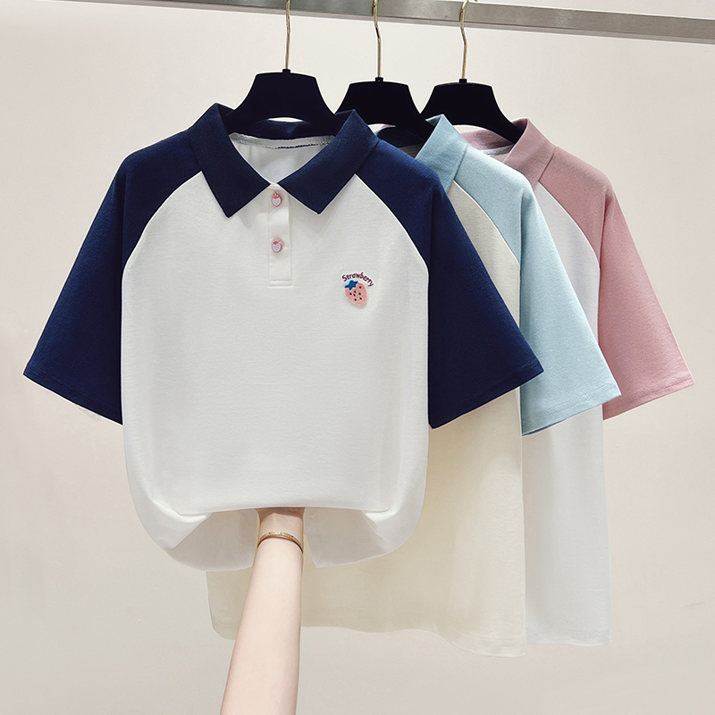 Short sleeve tops loose T-shirt for women