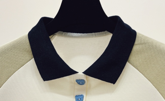 Short sleeve T-shirt embroidery tops for women