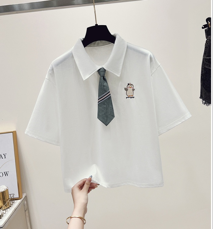 College style T-shirt short sleeve tops for women