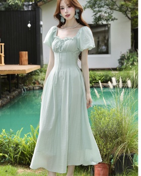 Short sleeve France style dress for women