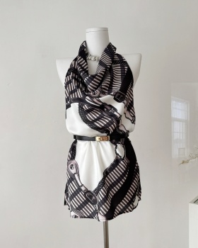 Summer sleeveless tops fashion halter chiffon shirt