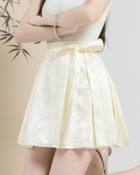 Satin package hip skirt butterfly horse-face skirt