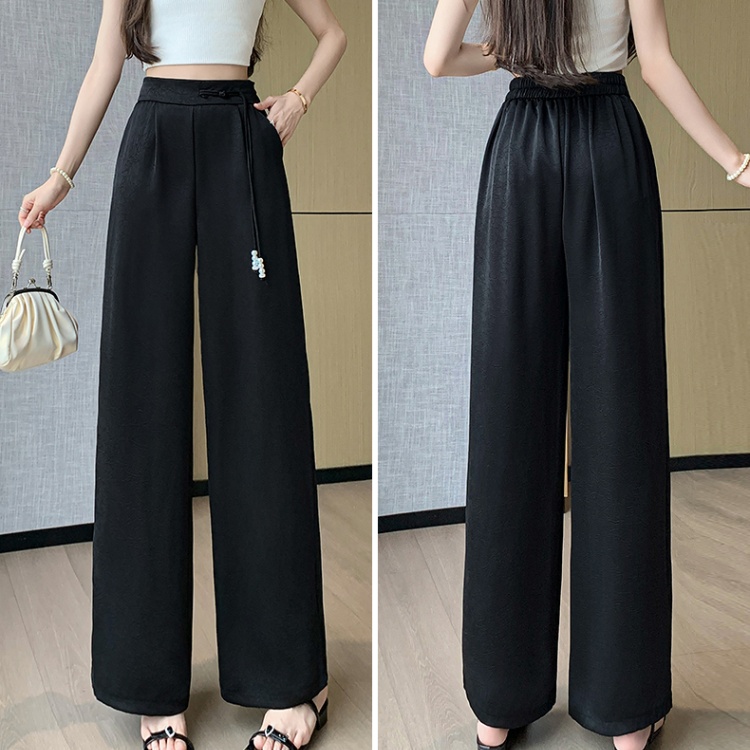 Jacquard casual pants satin business suit
