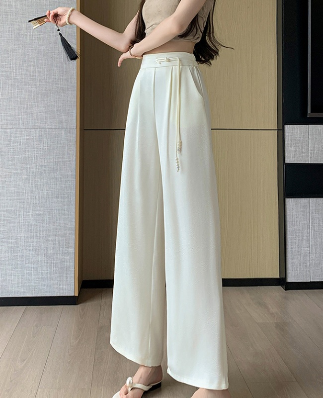 Jacquard casual pants satin business suit