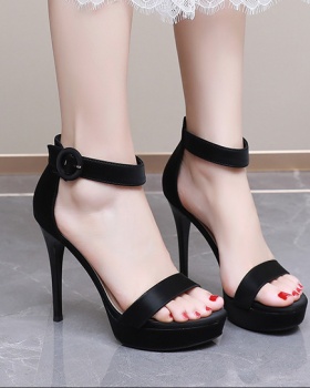 Rome high-heeled shoes summer fine-root sandals