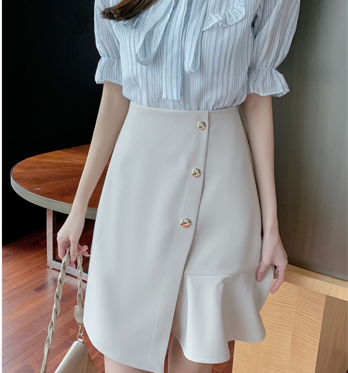 High waist long skirt slim anti emptied culottes