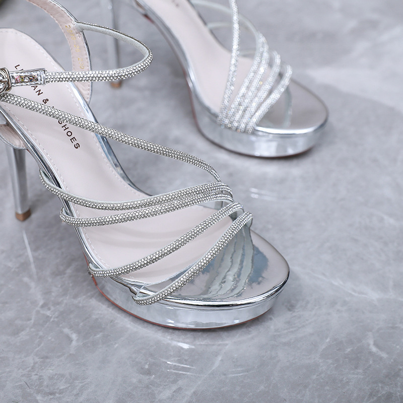 Fine-root high-heeled shoes summer sandals