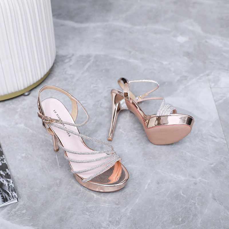 Fine-root high-heeled shoes summer sandals