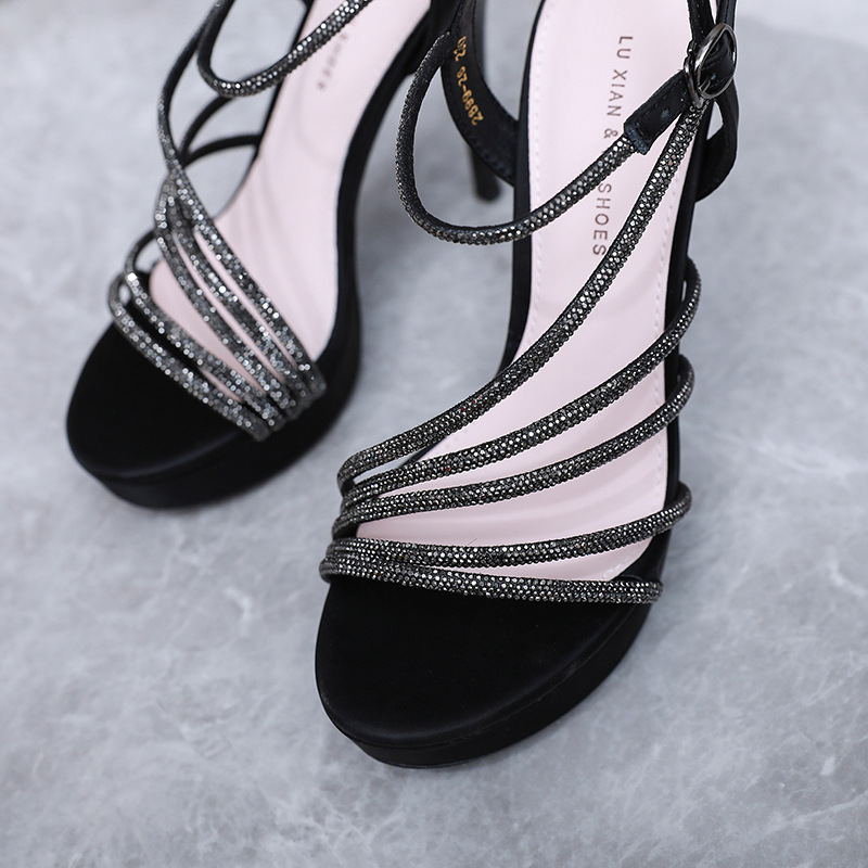 Fine-root high-heeled shoes summer sandals