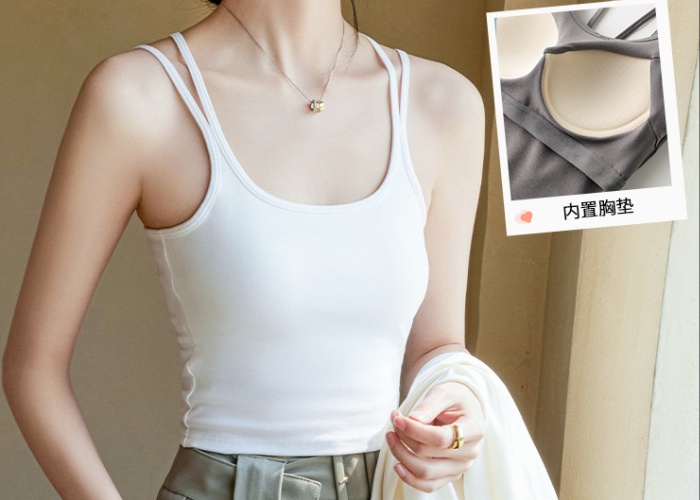 Enticement integrated vest bottoming small sling for women